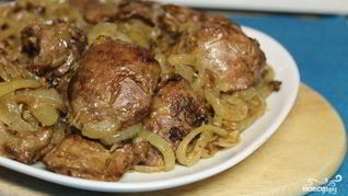 Печень на сковороде
