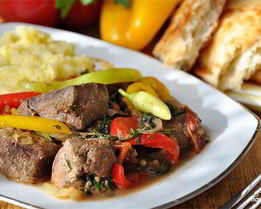 Печень по-деревенски