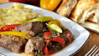 Печень по-деревенски