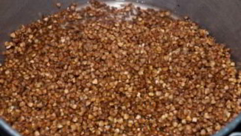 печень с гречкой