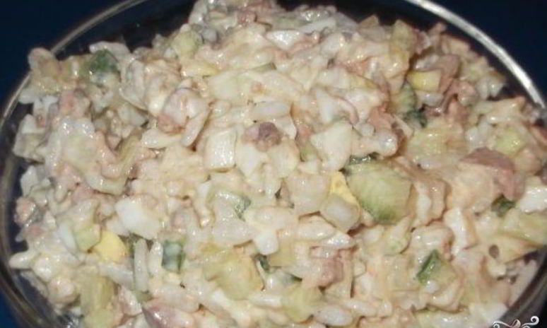 Рецепт печени трески с рисом