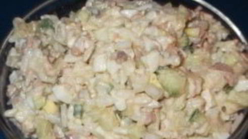 печень трески с рисом