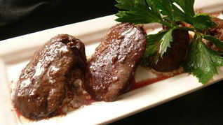 Печень в медовой глазури