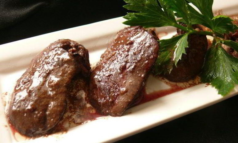 Рецепт печени в медовой глазури