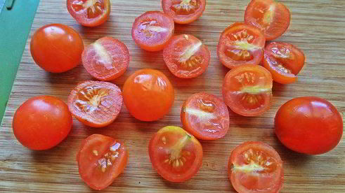 печенка с овощами и гречкой