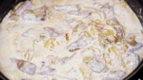 печенка с подливкой