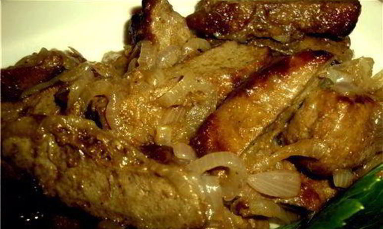 Рецепт сочной говяжьей печенки