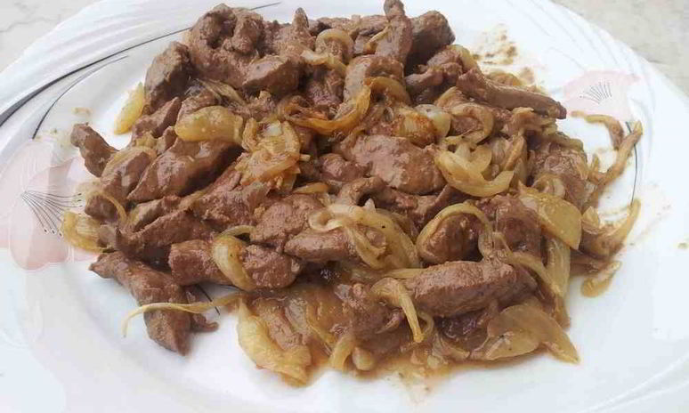 Рецепт жареной говяжьей печени