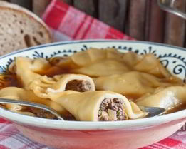 Пельмени из оленины