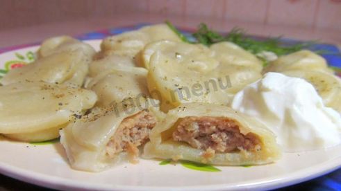 пельмени из заварного теста