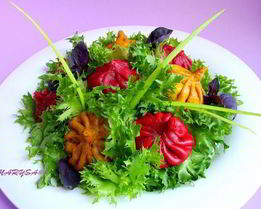 Постные цветные хинкали к 8 марта