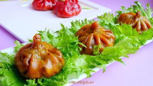 постные цветные хинкали к 8 марта