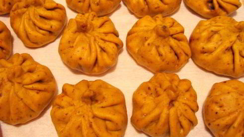 постные цветные хинкали к 8 марта