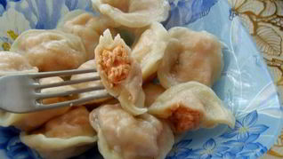 Рыбные пельмени из горбуши