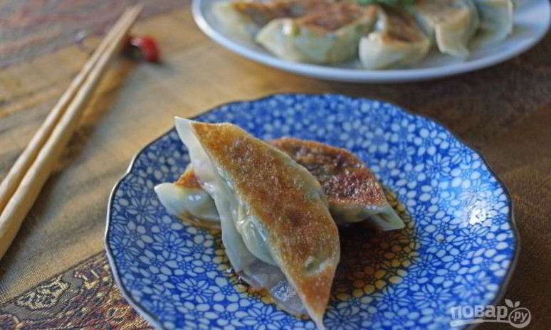 Рецепт японских пельменей с креветками