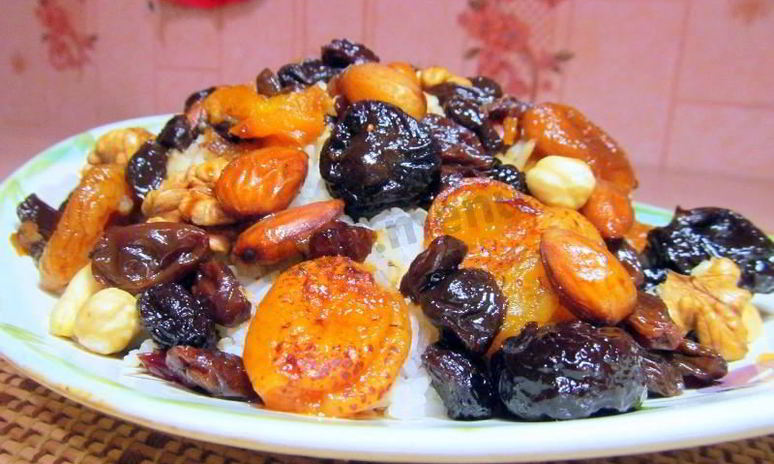 Рецепт армянского плова с изюмом и сухофруктами сладкий