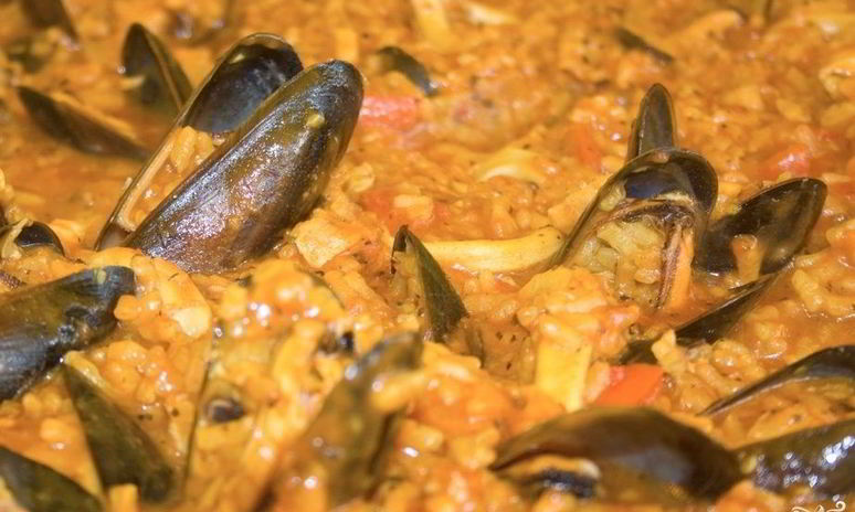 Рецепт паэльи с мидиями