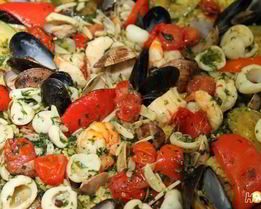 Паэлья с морепродуктами