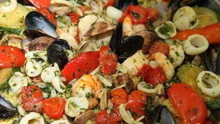 Паэлья с морепродуктами