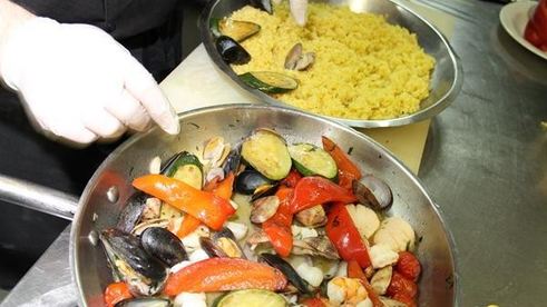 паэлья с морепродуктами