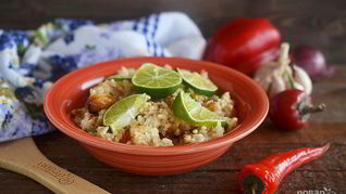 Паэлья с цыпленком и чорризо