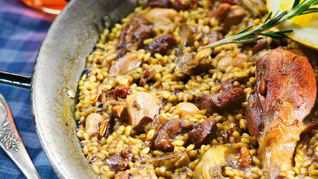 Паэлья с уткой и артишоками