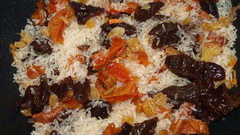 плов детский с сухофруктами