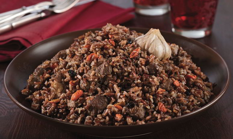 Рецепт плова из баранины с ягодами годжи