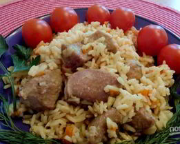 Плов из индейки