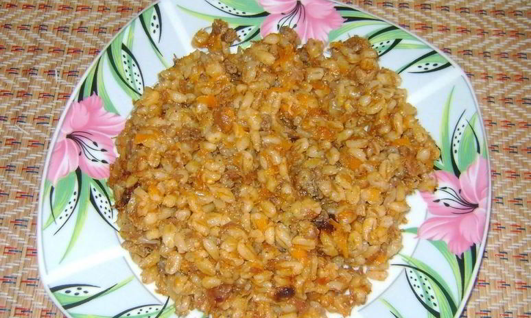 Рецепт плова из перловки в мультиварке