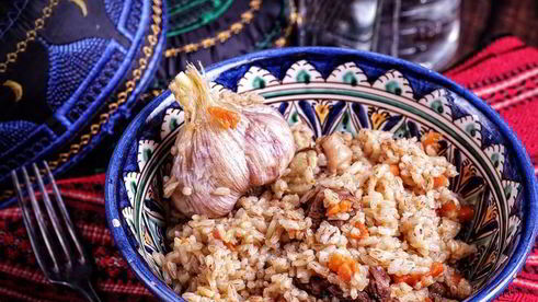 плов с бараниной