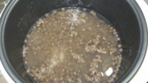 плов с чечевицей и рисом