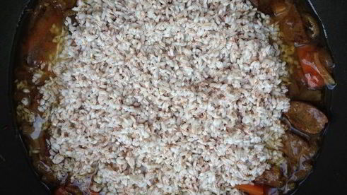 плов с говядиной и рисом девзира