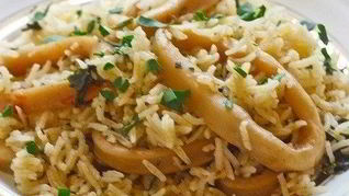 Плов с кальмарами