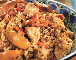 Плов с курицей в кастрюле