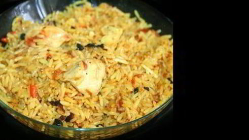 плов с курицей