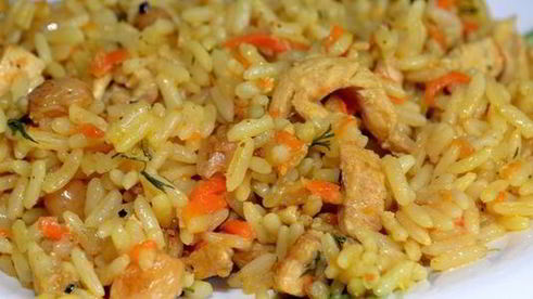 плов с курицей