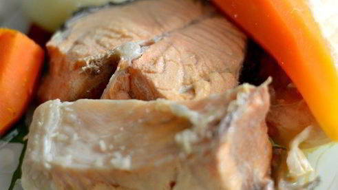 плов с лососем