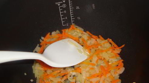 плов с морепродуктами в мультиварке