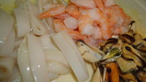 плов с морепродуктами в мультиварке