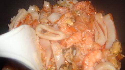 плов с морепродуктами в мультиварке