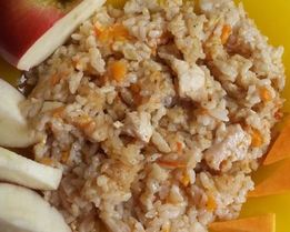 Плов с яблоками и тыквой