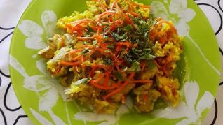 Плов в мультиварке скороварке с курицей