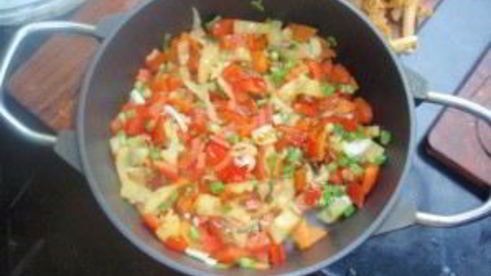 постный плов с овощами