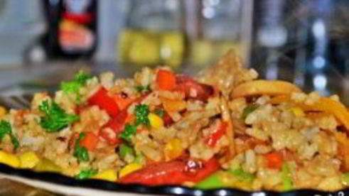 постный плов с овощами