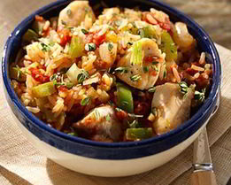 Пряная джамбалайя из курицы