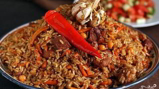 Узбекский плов с нутом