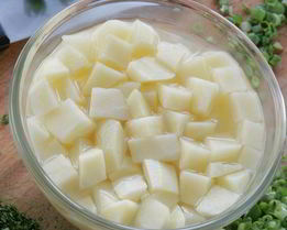 Пюре из картофеля и порея с творогом