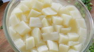 Пюре из картофеля и порея с творогом