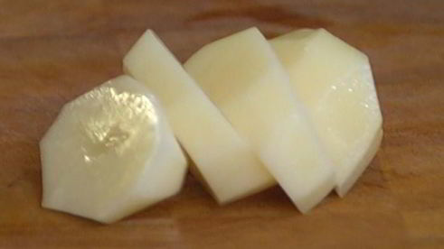 пюре из картофеля и порея с творогом